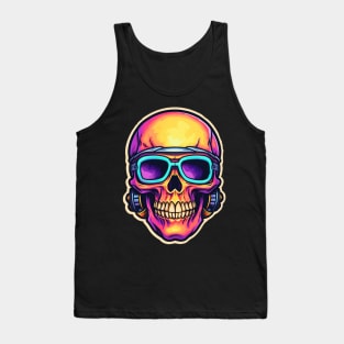 Skull Music Dj Tank Top